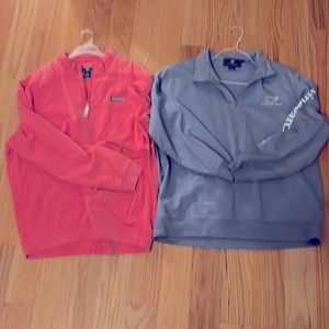Vineyard Vines! Mens Extra-Large 3 quarter zip tops. Lot of 2! Worn once EUC.